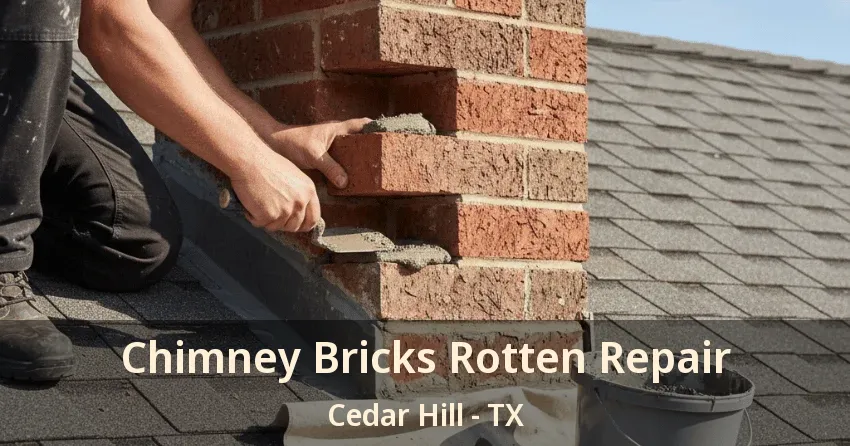 Chimney Bricks Rotten Repair Cedar Hill - TX