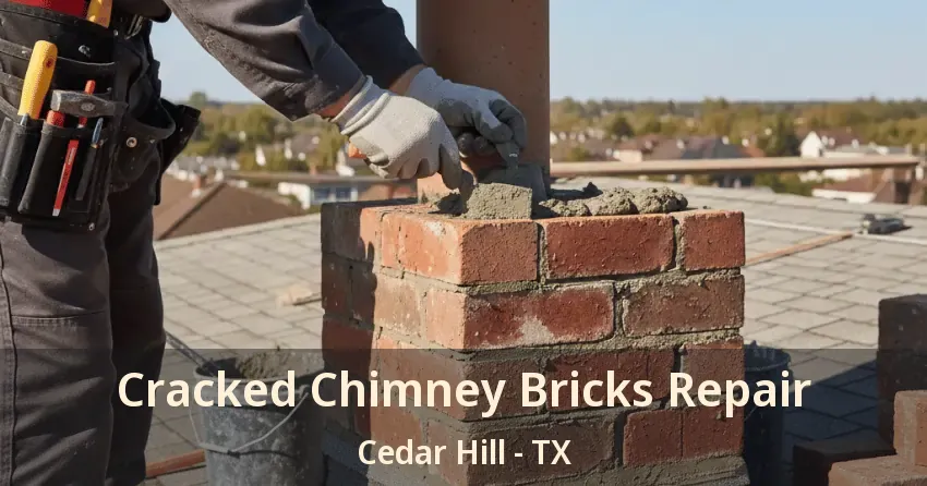 Cracked Chimney Bricks Repair Cedar Hill - TX